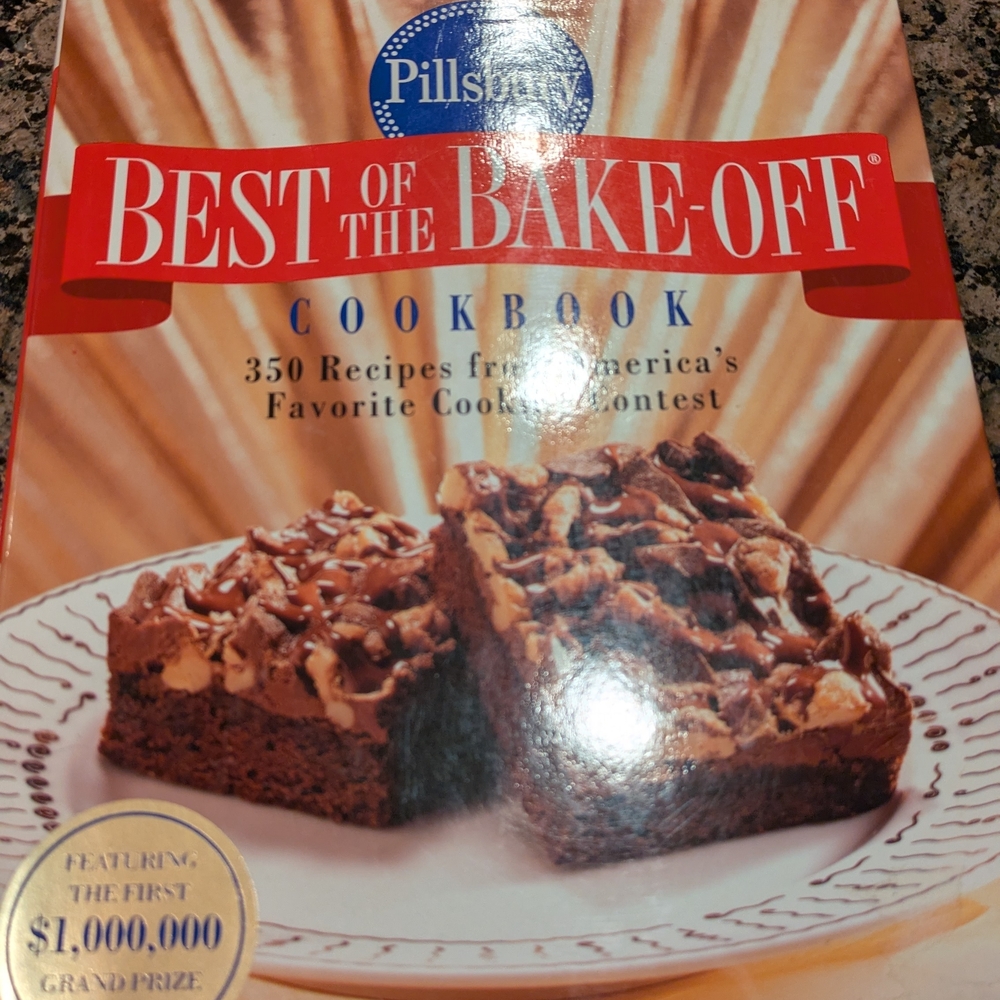 Pillsbury Best of the Bake-Off Cookbook with Red Cover